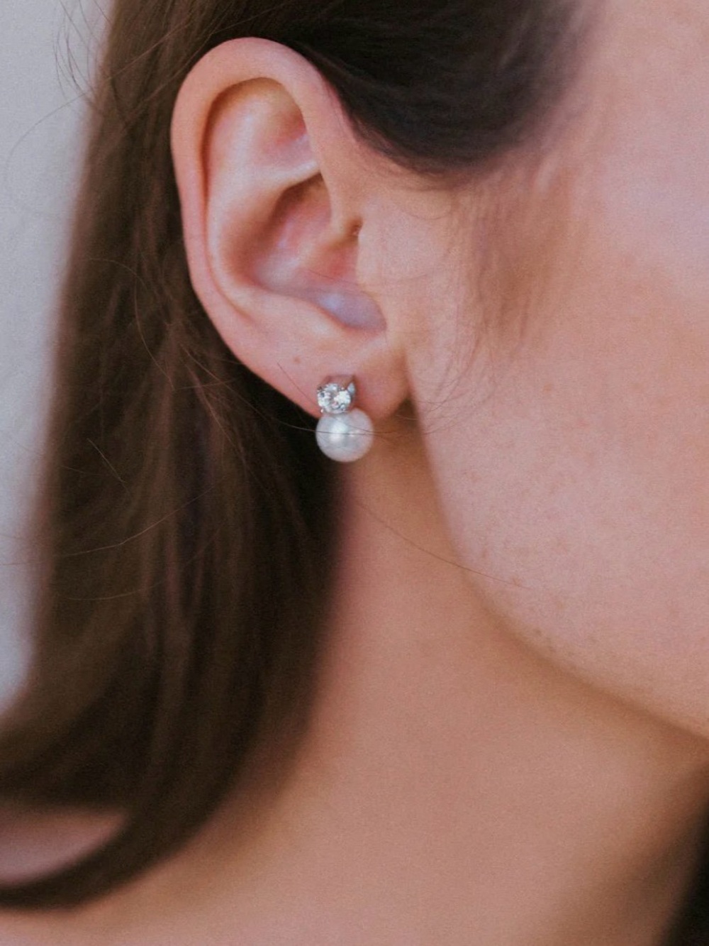 Untamed Petals Maven Pearl and Crystal Studs